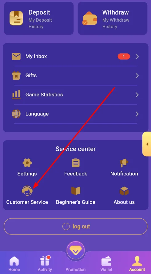 Click customer service
